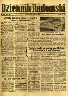 Dziennik Radomski, 1942, R. 3, nr 85