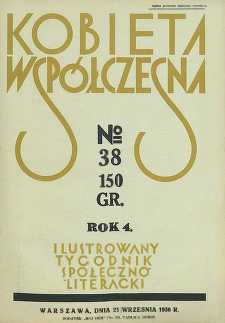 Kobieta współczesna : Ilustrowany tygodnik społeczno-literacki, 1930, R. 4, nr 38