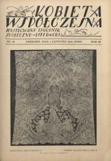 Kobieta współczesna : Ilustrowany tygodnik społeczno-literacki, 1929, R. 3, nr 44
