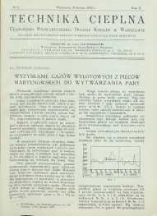 Technika cieplna, 1932, R. 10, nr 2