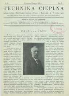 Technika cieplna, 1932, R. 10, nr 3