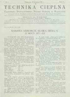 Technika cieplna, 1932, R. 10, nr 4