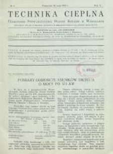 Technika cieplna, 1932, R. 10, nr 5