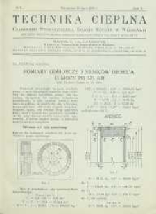 Technika cieplna, 1932, R. 10, nr 7