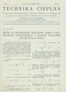 Technika cieplna, 1932, R. 10, nr 8