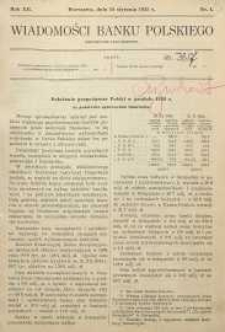 Wiadomości Banku Polskiego, 1935, R. 12, nr 1