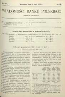 Wiadomości Banku Polskiego, 1935, R. 12, nr 13