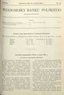Wiadomości Banku Polskiego, 1935, R. 12, nr 15