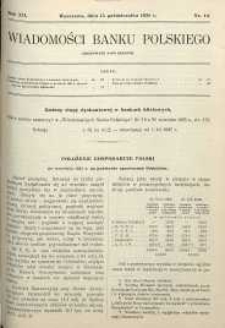 Wiadomości Banku Polskiego, 1935, R. 12, nr 19