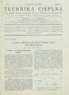 Technika cieplna, 1930, R. 8, nr 3