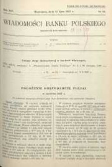 Wiadomości Banku Polskiego, 1937, R. 14, nr 13