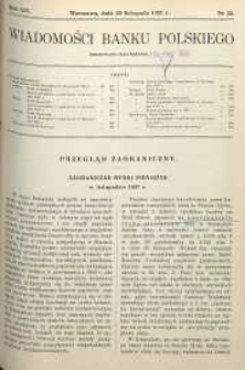 Wiadomości Banku Polskiego, 1937, R. 14, nr 22