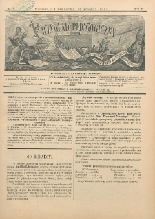 Przegląd Pedagogiczny, 1891, R. 10, nr 19