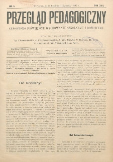 Przegląd Pedagogiczny, 1898, R. 17, nr 1