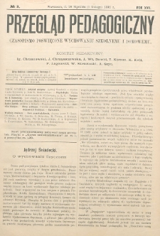 Przegląd Pedagogiczny, 1898, R. 17, nr 3