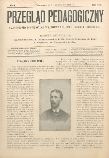Przegląd Pedagogiczny, 1898, R. 17, nr 8
