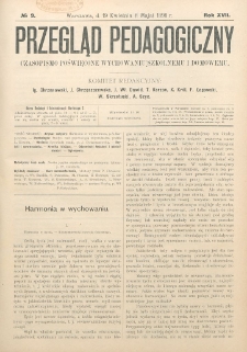 Przegląd Pedagogiczny, 1898, R. 17, nr 9