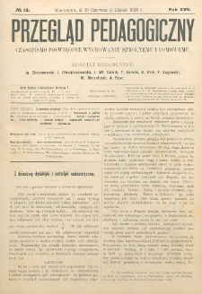 Przegląd Pedagogiczny, 1898, R. 17, nr 13