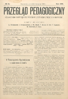 Przegląd Pedagogiczny, 1898, R. 17, nr 16