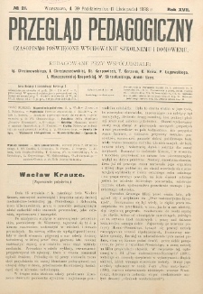 Przegląd Pedagogiczny, 1898, R. 17, nr 21