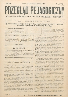 Przegląd Pedagogiczny, 1898, R. 17, nr 24