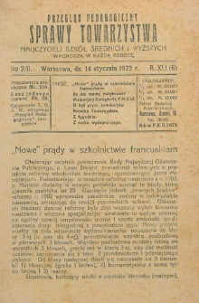 Przegląd Pedagogiczny, 1922, R. 41, nr 2