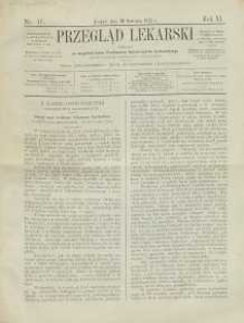 Przegląd Lekarski, 1872, R. 11, nr 16