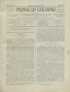 Przegląd Lekarski, 1872, R. 11, nr 21