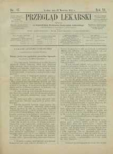 Przegląd Lekarski, 1872, R. 11, nr 37