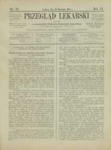 Przegląd Lekarski, 1872, R. 11, nr 38