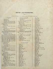 Przegląd Lekarski, 1873, R. 12, spis autorów