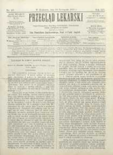 Przegląd Lekarski, 1875, R. 14, nr 47