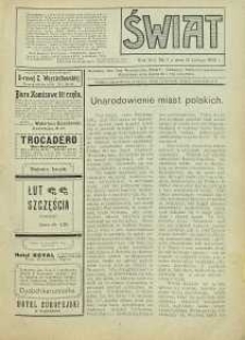 Świat, 1913, R. 8, T. 15/16, nr 7
