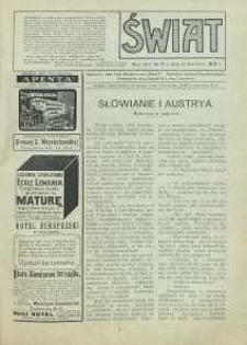 Świat, 1913, R. 8, T. 15/16, nr 15