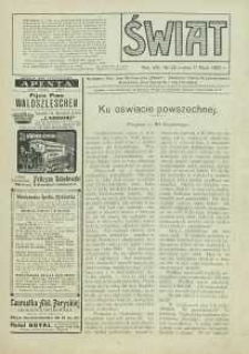 Świat, 1913, R. 8, T. 15/16, nr 20