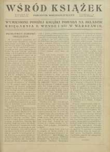 Wśród książek, Dodatek do „Świat” 1913, R. 8, nr 47