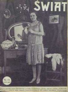 Świat, 1927, R. 22, nr 14