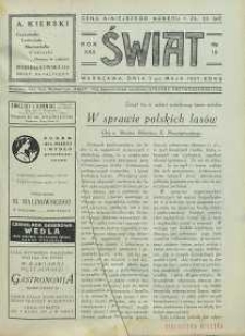 Świat, 1927, R. 22, nr 19