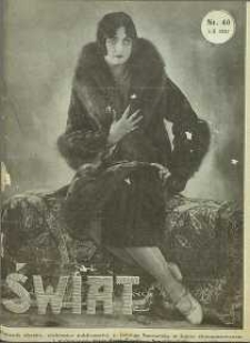Świat, 1927, R. 22, nr 40