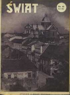 Świat, 1927, R. 22, nr 41