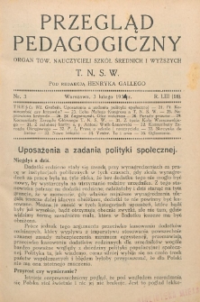 Przegląd Pedagogiczny, 1934, R. 53, nr 3