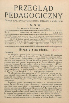 Przegląd Pedagogiczny, 1934, R. 53, nr 8