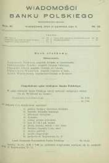 Wiadomości Banku Polskiego, 1934, R. 11, nr 16