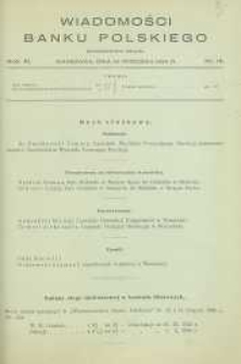 Wiadomości Banku Polskiego, 1934, R. 11, nr 18