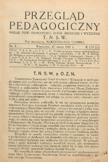 Przegląd Pedagogiczny, 1937, R. 56, nr 5