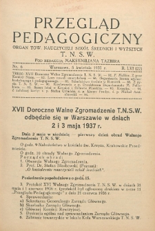 Przegląd Pedagogiczny, 1937, R. 56, nr 6