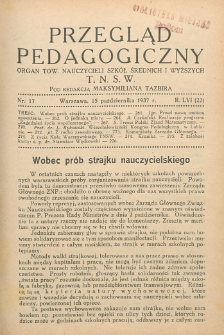 Przegląd Pedagogiczny, 1937, R. 56, nr 17