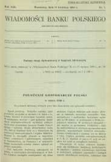 Wiadomości Banku Polskiego, 1936, R. 13, nr 7