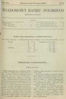 Wiadomości Banku Polskiego, 1936, R. 13, nr 12