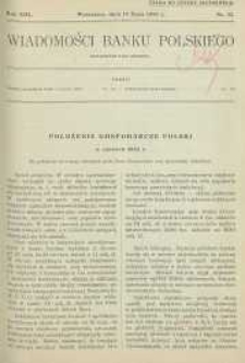 Wiadomości Banku Polskiego, 1936, R. 13, nr 13